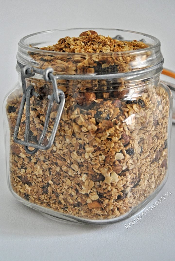 Granola o muesli casero {receta al horno y en olla lenta} Antojo en