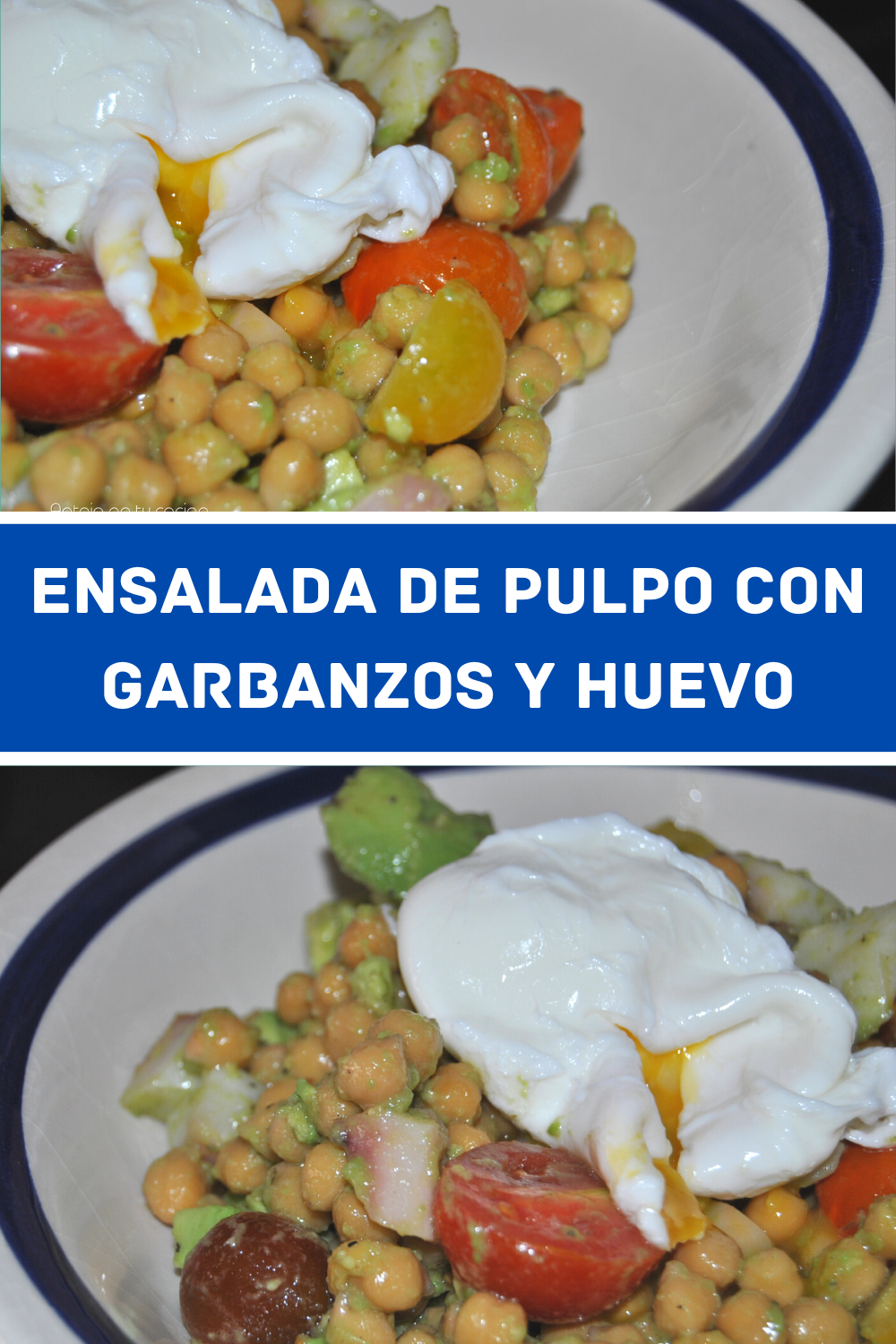 Ensalada de garbanzos y pulpo plato frío en 10 minutos Antojo en tu