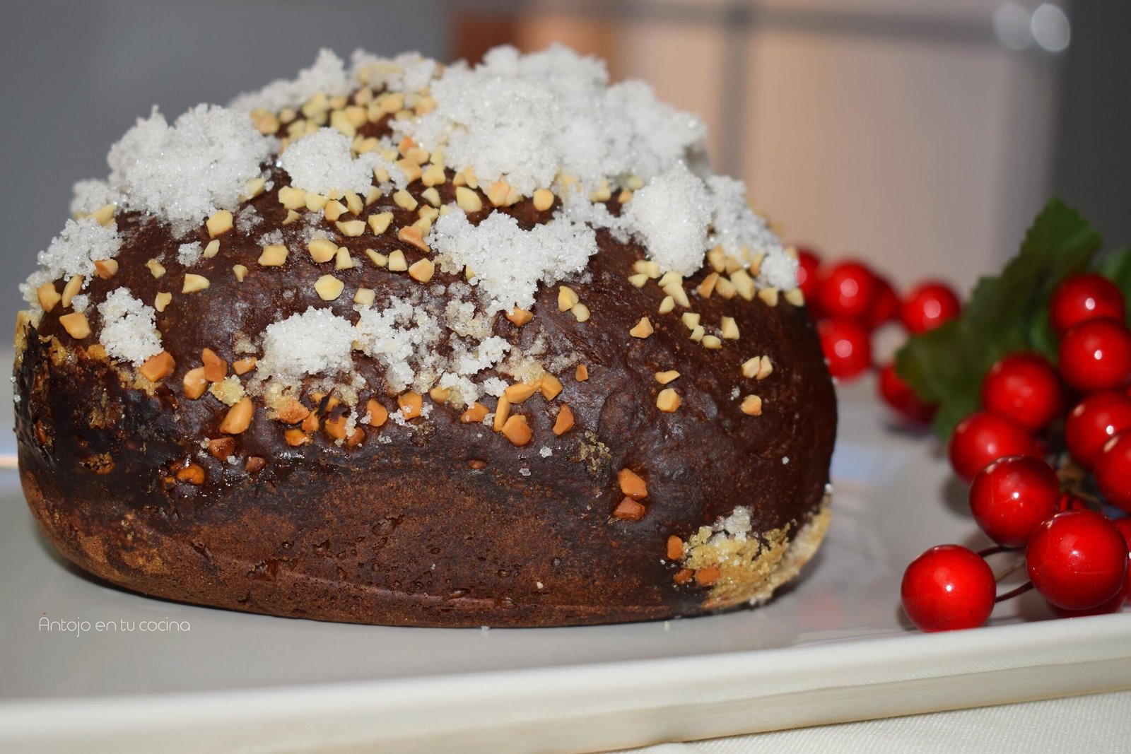 Roscón de Reyes de Chocolate en PANIFICADORA - Antojo en tu cocina