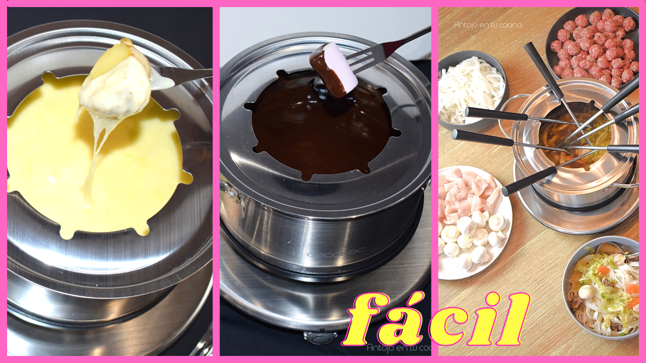 Cómo hacer fondue fácil en casa. Receta de fondue de chocolate, queso y